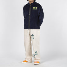 Load image into Gallery viewer, Brain Dead Mushroom Embroidered Full Zip Corduroy Shirt Jacket / Navy