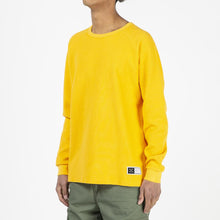 Load image into Gallery viewer, Pop Trading Company Waffle Long Sleeve Top / Burnt Yellow
